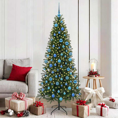 vidaXL Artificial Christmas Tree Green 180 cm PE and PVC - 50997