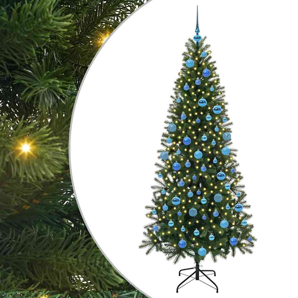 vidaXL Artificial Christmas Tree Green 180 cm PE and PVC - 50997