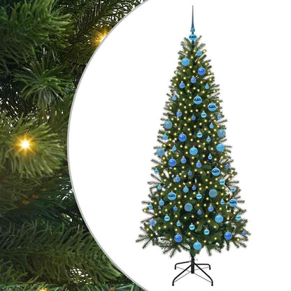 vidaXL Artificial Christmas Tree Green 180 cm PE and PVC - 50997