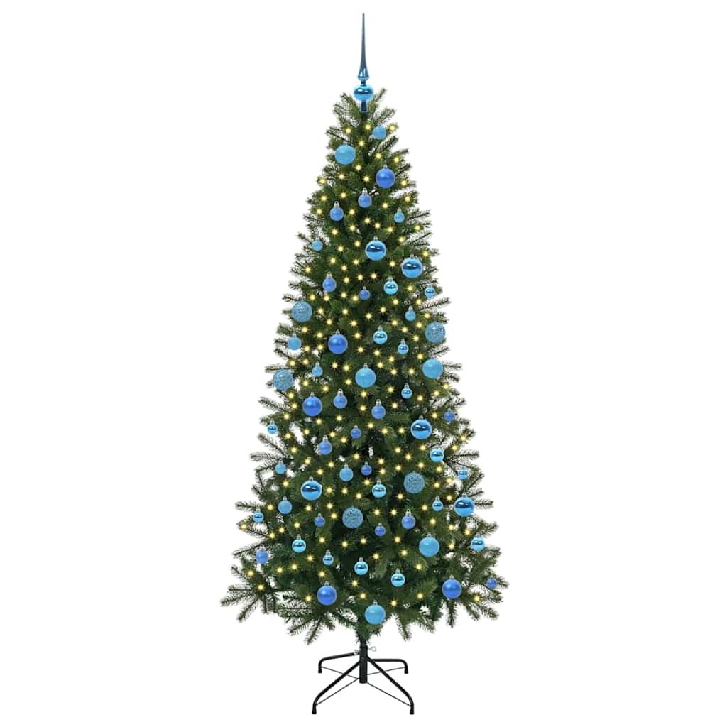 vidaXL Artificial Christmas Tree Green 180 cm PE and PVC - 50997