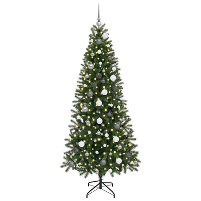 vidaXL Artificial Christmas Tree Green 210 cm PE and PVC - 51025