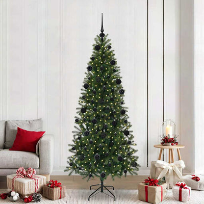 vidaXL Artificial Christmas Tree Green 210 cm PE and PVC - 51026