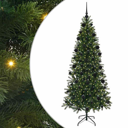 vidaXL Artificial Christmas Tree Green 210 cm PE and PVC - 51026