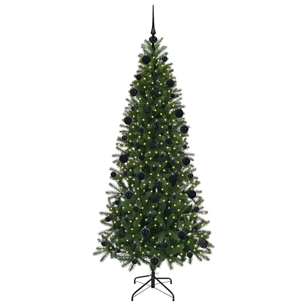 vidaXL Artificial Christmas Tree Green 210 cm PE and PVC - 51026