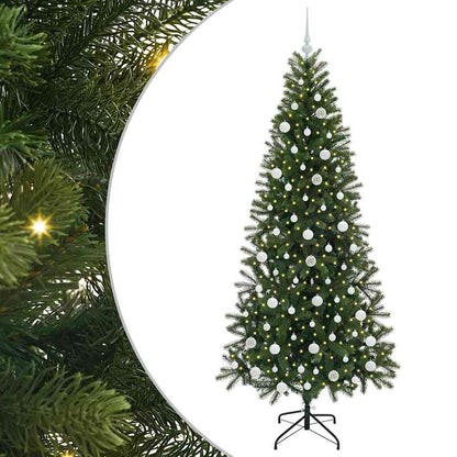 vidaXL Artificial Christmas Tree Green 210 cm PE and PVC - 51052