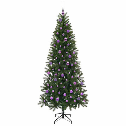 vidaXL Artificial Christmas Tree Green 210 cm PE and PVC - 51056