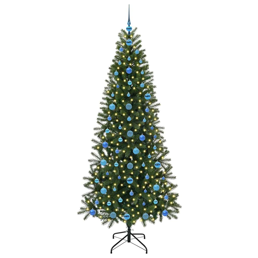 vidaXL Artificial Christmas Tree Green 210 cm PE and PVC - 51057