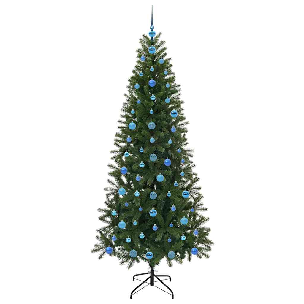 vidaXL Artificial Christmas Tree Green 210 cm PE and PVC - 51057