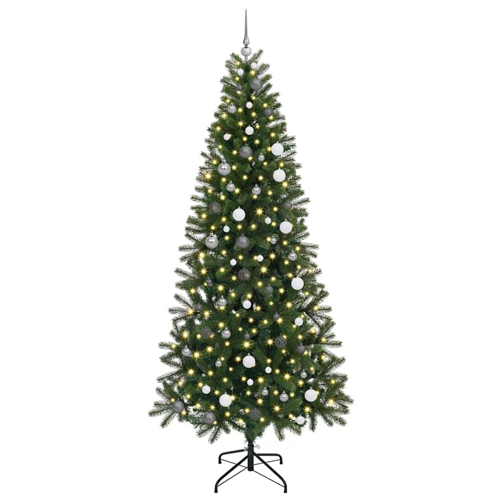 vidaXL Artificial Christmas Tree Green 240 cm PE and PVC - 51071