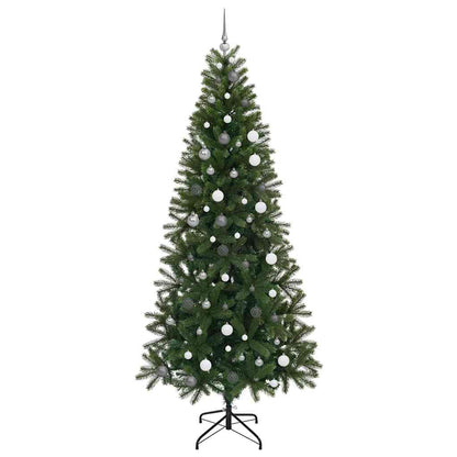 vidaXL Artificial Christmas Tree Green 240 cm PE and PVC - 51071