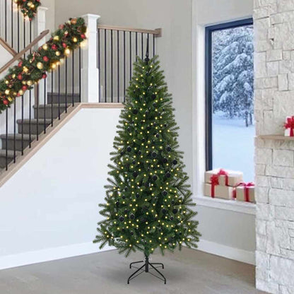 vidaXL Artificial Christmas Tree Green 240 cm PE and PVC - 51075