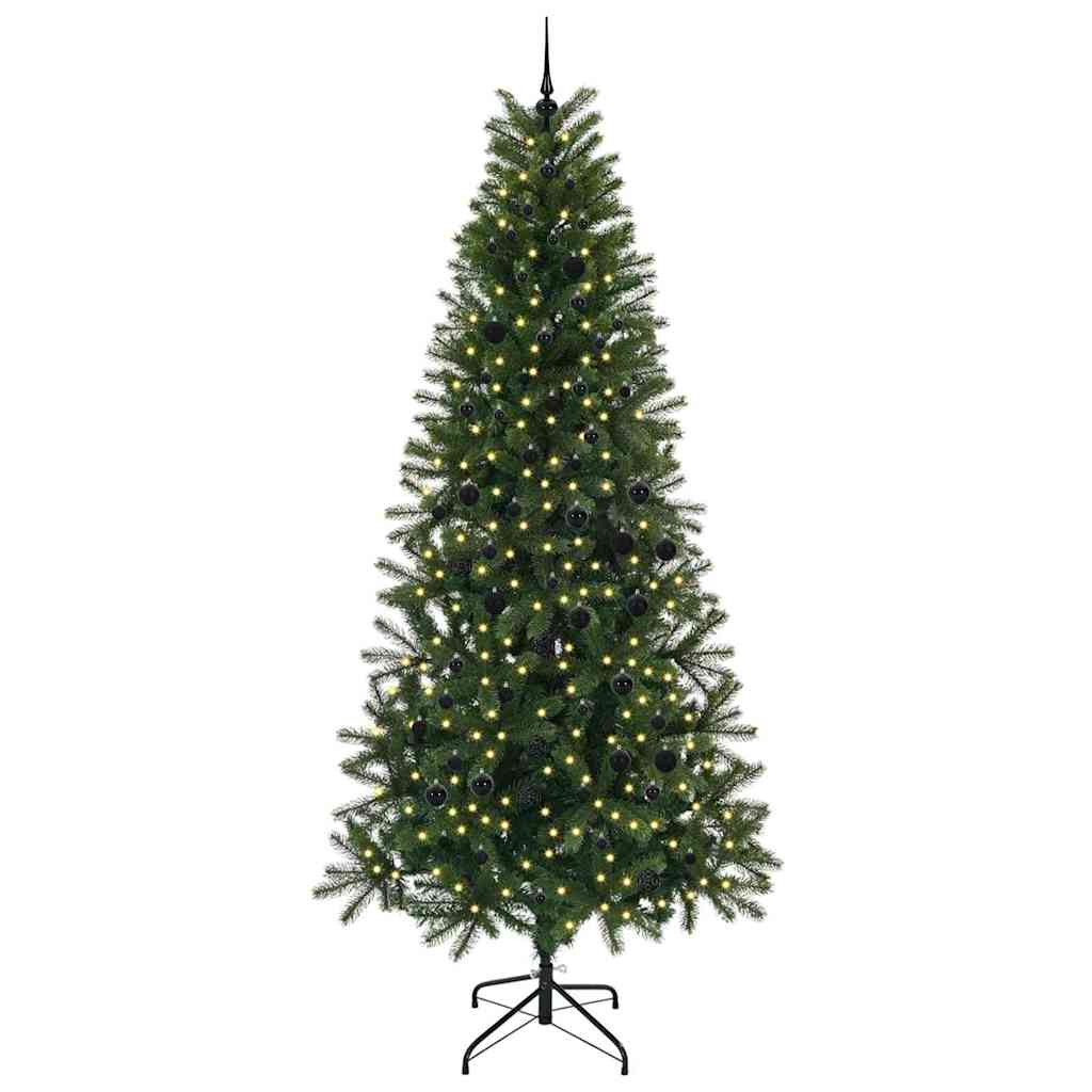 vidaXL Artificial Christmas Tree Green 240 cm PE and PVC - 51075
