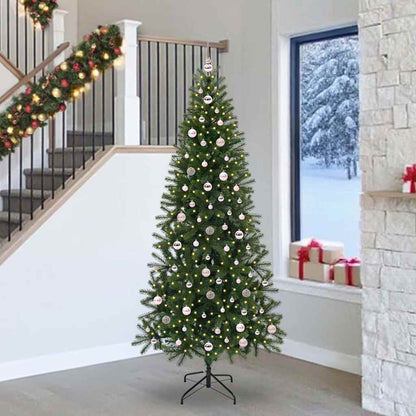 vidaXL Artificial Christmas Tree Green 240 cm PE and PVC - 51076