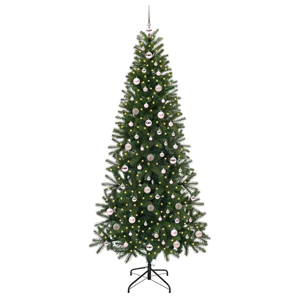 vidaXL Artificial Christmas Tree Green 240 cm PE and PVC - 51076
