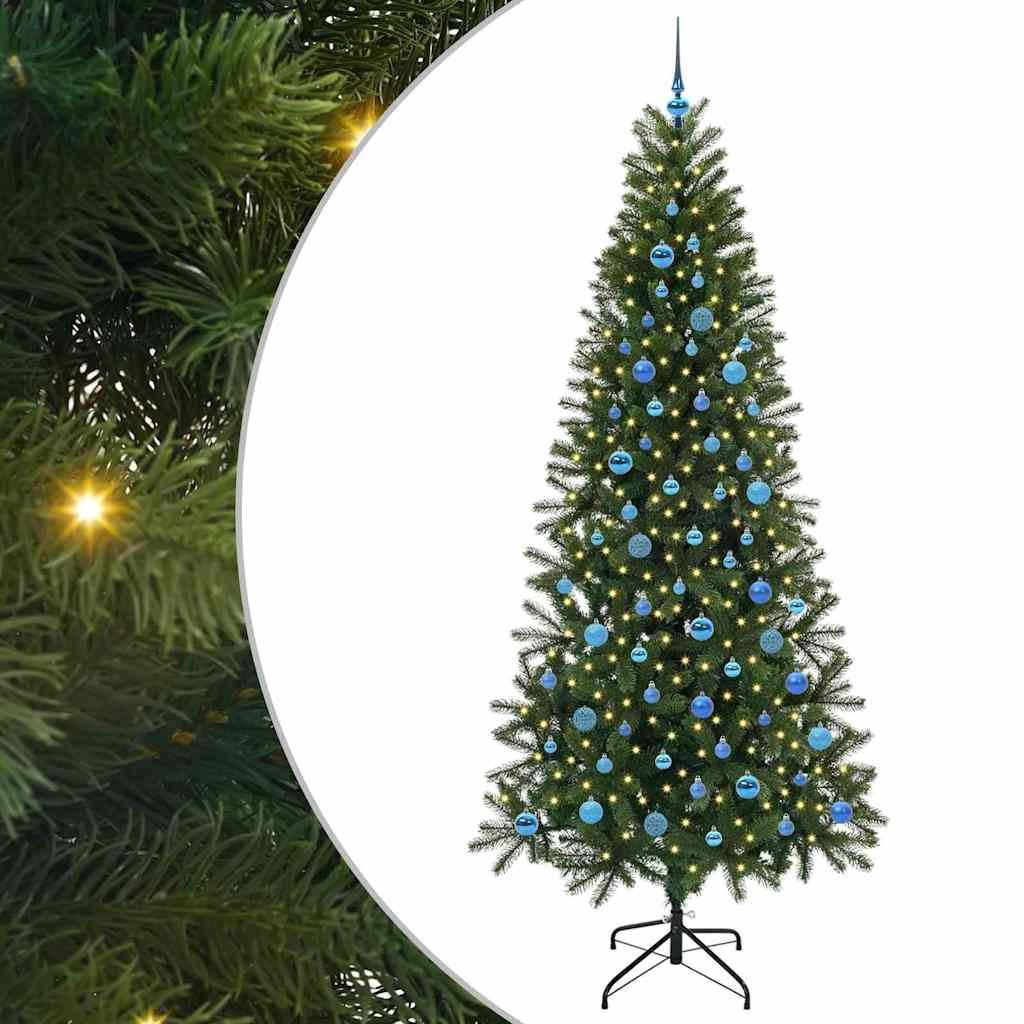 vidaXL Artificial Christmas Tree Green 240 cm PE and PVC - 51101