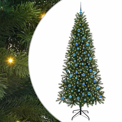 vidaXL Artificial Christmas Tree Green 240 cm PE and PVC - 51101