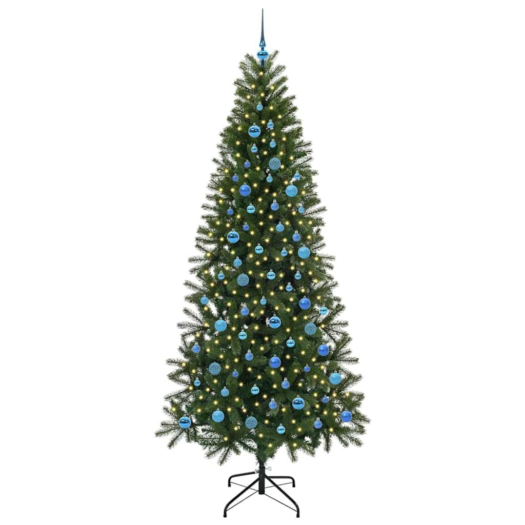 vidaXL Artificial Christmas Tree Green 240 cm PE and PVC - 51101
