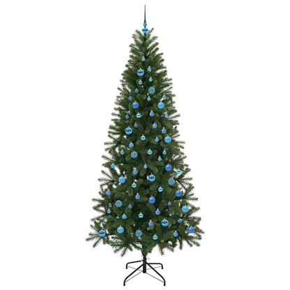 vidaXL Artificial Christmas Tree Green 240 cm PE and PVC - 51101