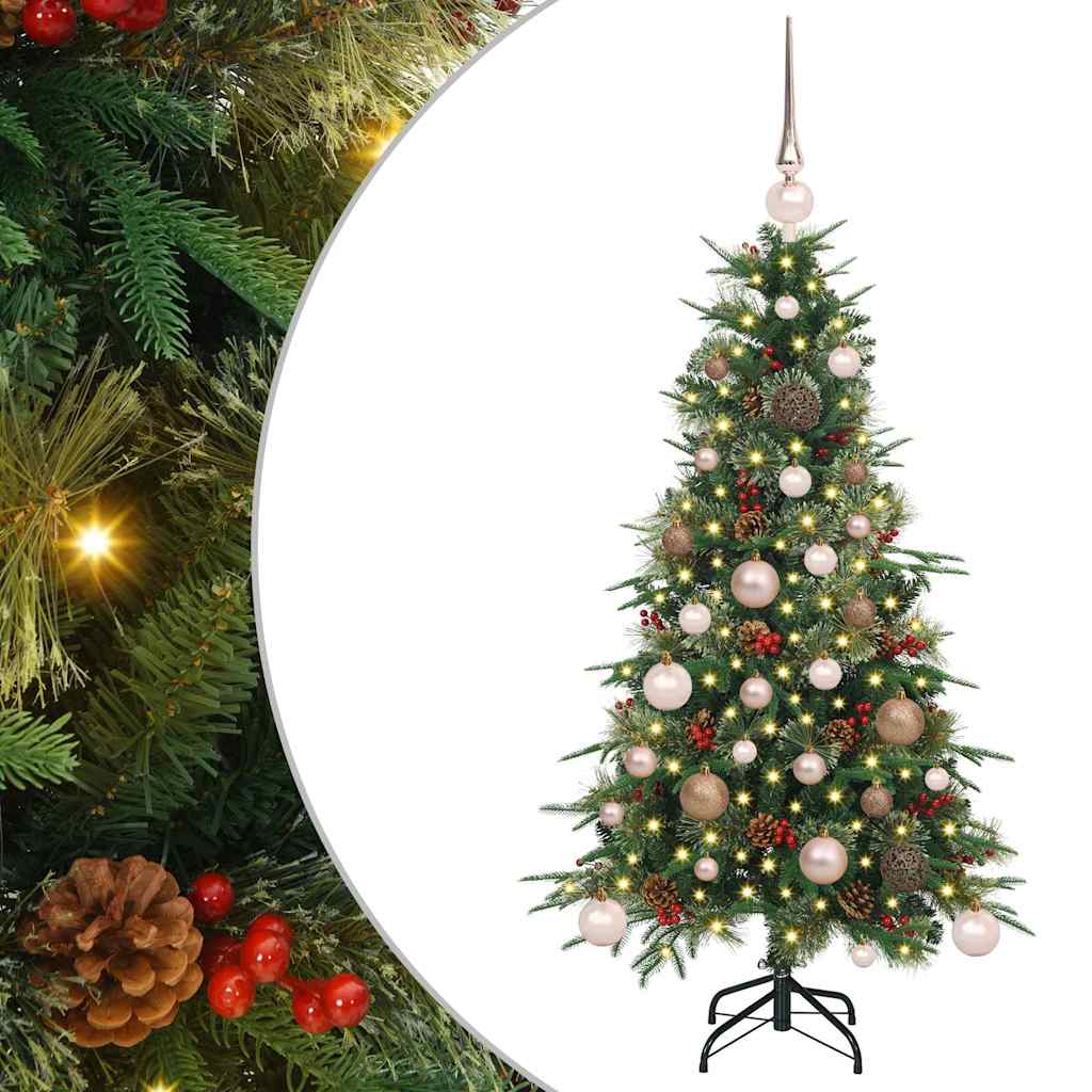 vidaXL Artificial Hinged Christmas Tree Green 120 cm PE and PVC - 51106
