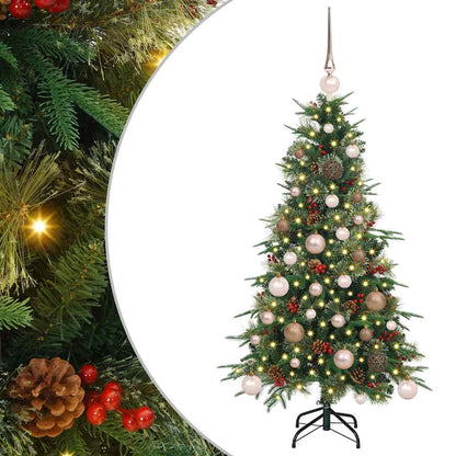 vidaXL Artificial Hinged Christmas Tree Green 120 cm PE and PVC - 51106