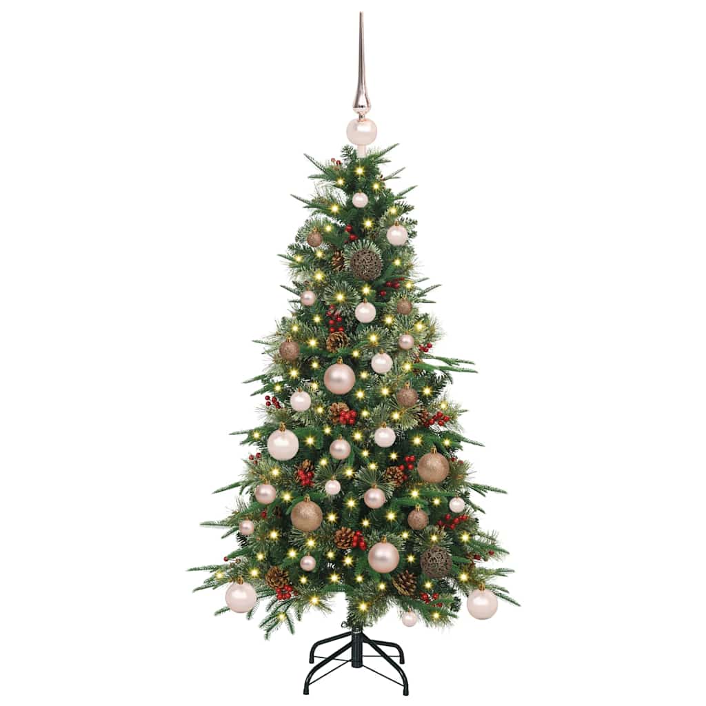 vidaXL Artificial Hinged Christmas Tree Green 120 cm PE and PVC - 51106