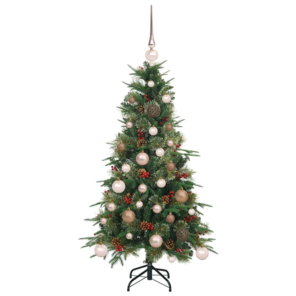 vidaXL Artificial Hinged Christmas Tree Green 120 cm PE and PVC - 51106