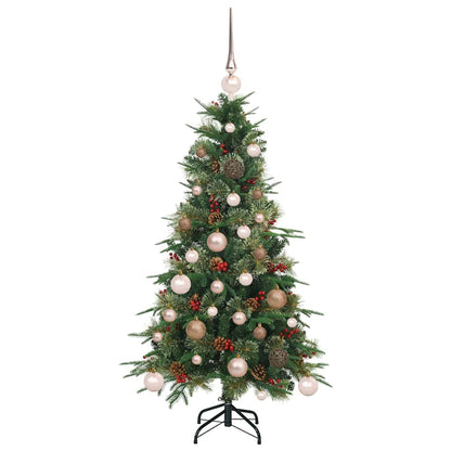 vidaXL Artificial Hinged Christmas Tree Green 120 cm PE and PVC - 51106