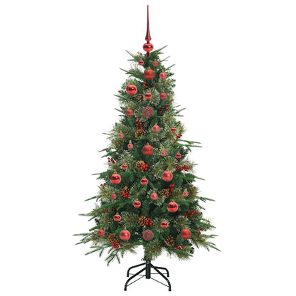 vidaXL Artificial Hinged Christmas Tree Green 120 cm PE and PVC - 51107