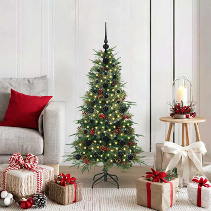 vidaXL Artificial Hinged Christmas Tree Green 120 cm PE and PVC - 51108