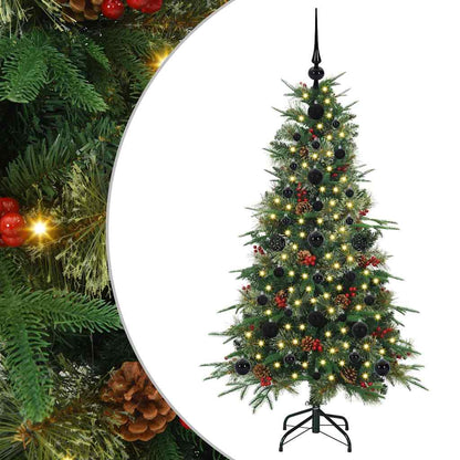 vidaXL Artificial Hinged Christmas Tree Green 120 cm PE and PVC - 51108