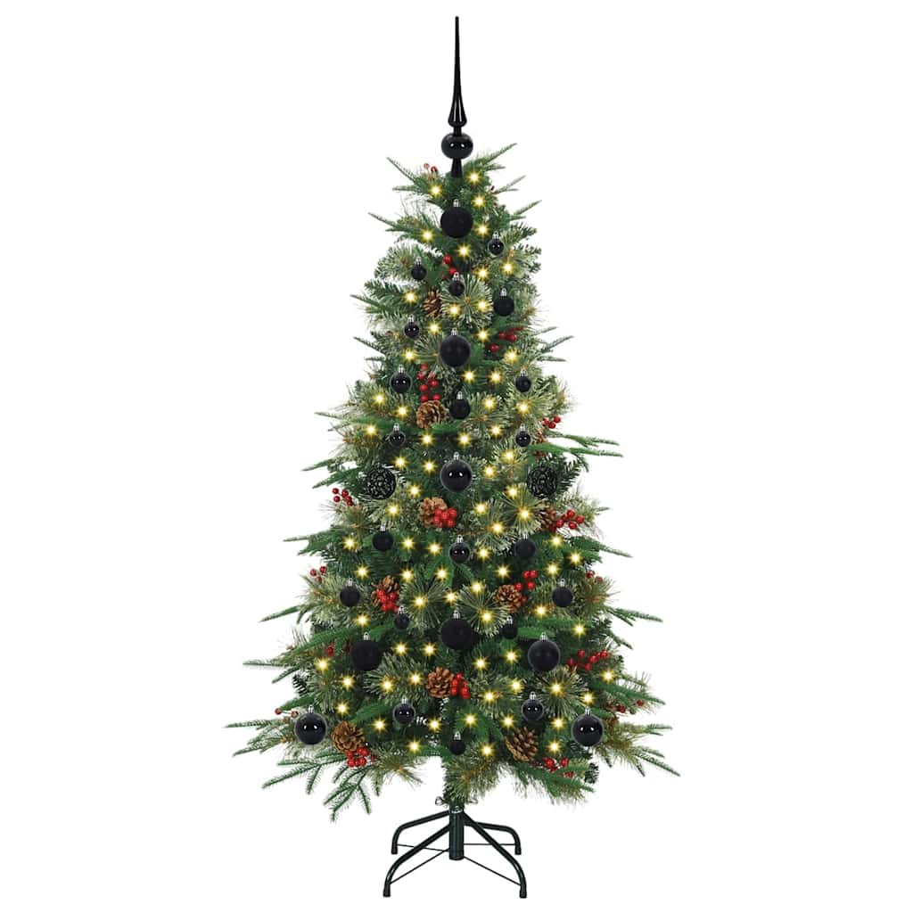 vidaXL Artificial Hinged Christmas Tree Green 120 cm PE and PVC - 51108