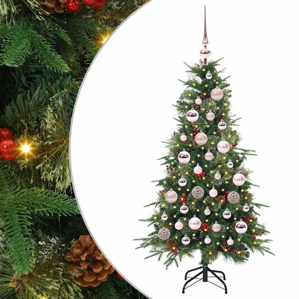 vidaXL Artificial Hinged Christmas Tree Green 120 cm PE and PVC - 51115