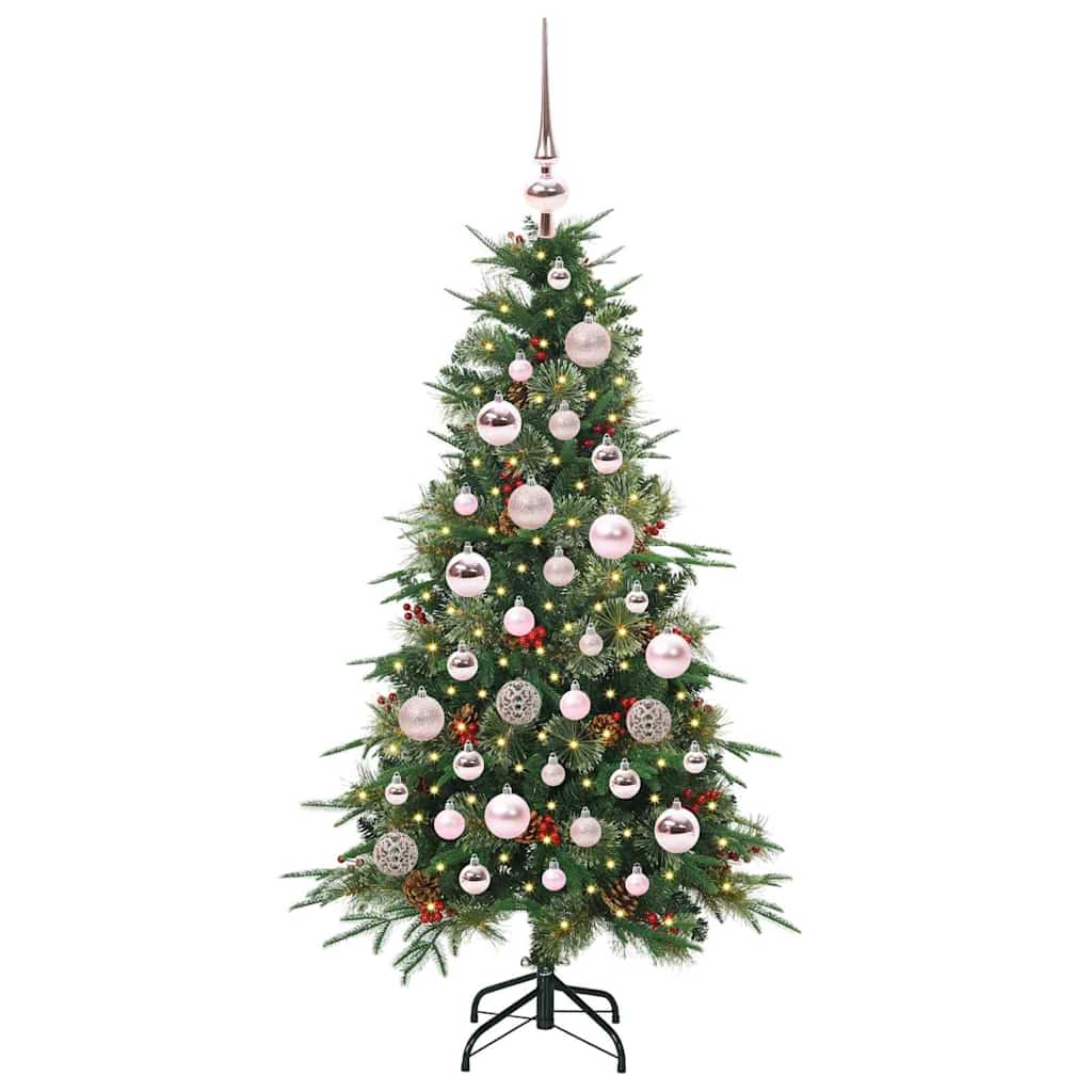 vidaXL Artificial Hinged Christmas Tree Green 120 cm PE and PVC - 51115