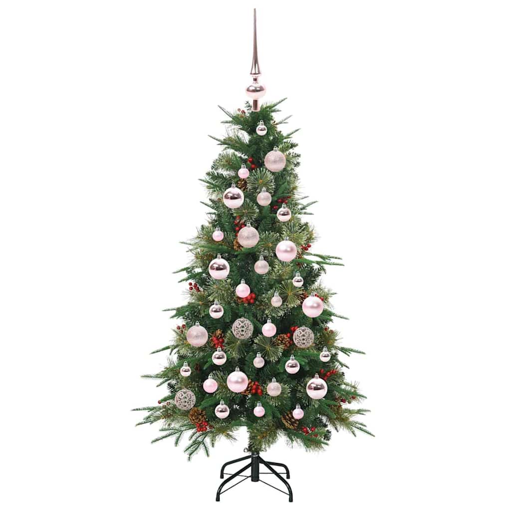 vidaXL Artificial Hinged Christmas Tree Green 120 cm PE and PVC - 51115