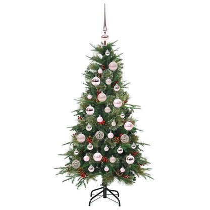 vidaXL Artificial Hinged Christmas Tree Green 120 cm PE and PVC - 51115