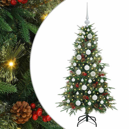 vidaXL Artificial Hinged Christmas Tree Green 120 cm PE and PVC - 51119