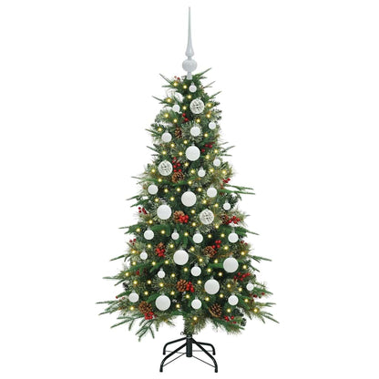 vidaXL Artificial Hinged Christmas Tree Green 120 cm PE and PVC - 51119