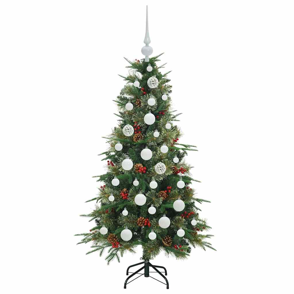 vidaXL Artificial Hinged Christmas Tree Green 120 cm PE and PVC - 51119