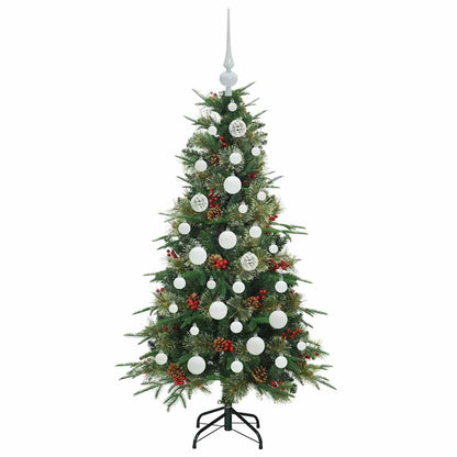 vidaXL Artificial Hinged Christmas Tree Green 120 cm PE and PVC - 51119