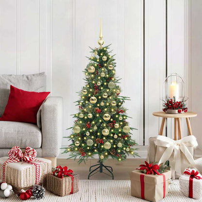 vidaXL Artificial Hinged Christmas Tree Green 120 cm PE and PVC - 51120