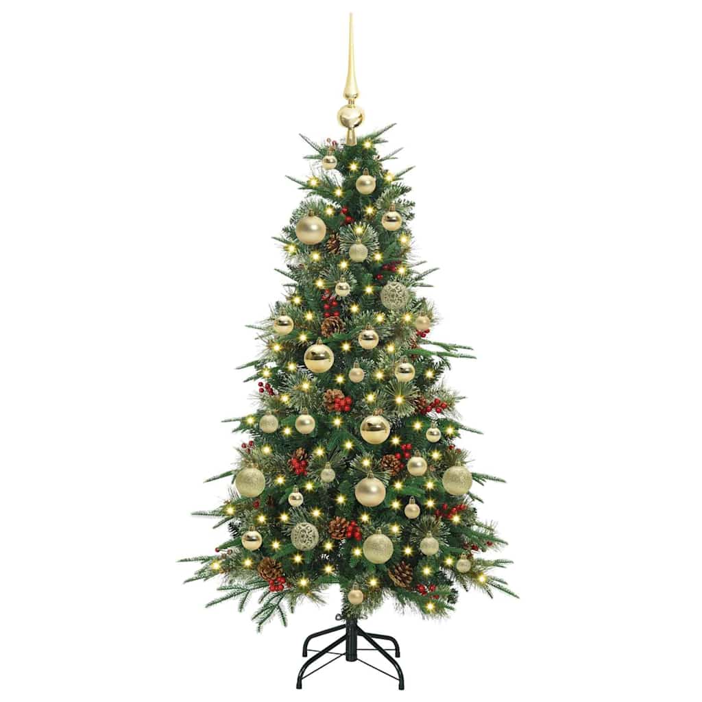 vidaXL Artificial Hinged Christmas Tree Green 120 cm PE and PVC - 51120