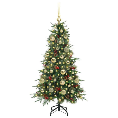 vidaXL Artificial Hinged Christmas Tree Green 120 cm PE and PVC - 51120