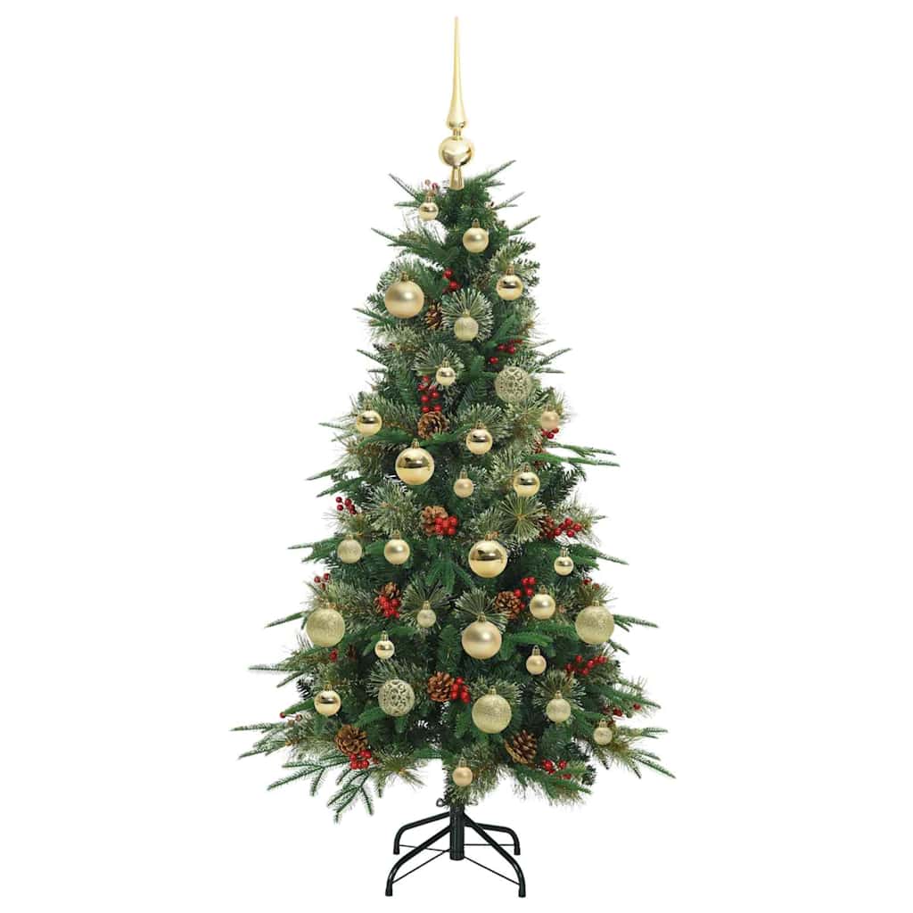 vidaXL Artificial Hinged Christmas Tree Green 120 cm PE and PVC - 51120