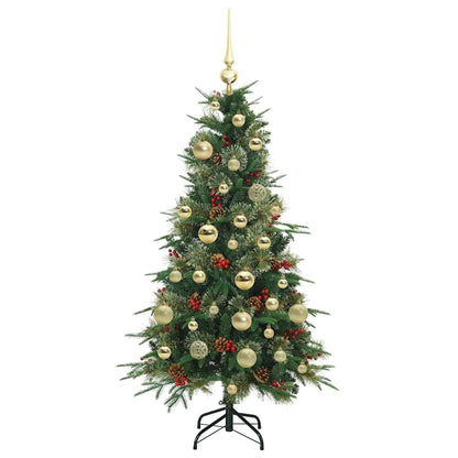 vidaXL Artificial Hinged Christmas Tree Green 120 cm PE and PVC - 51120
