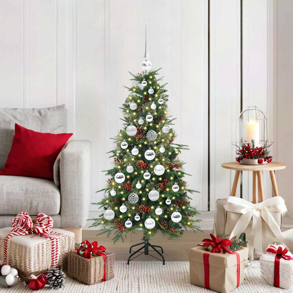 vidaXL Artificial Hinged Christmas Tree Green 120 cm PE and PVC - 51123