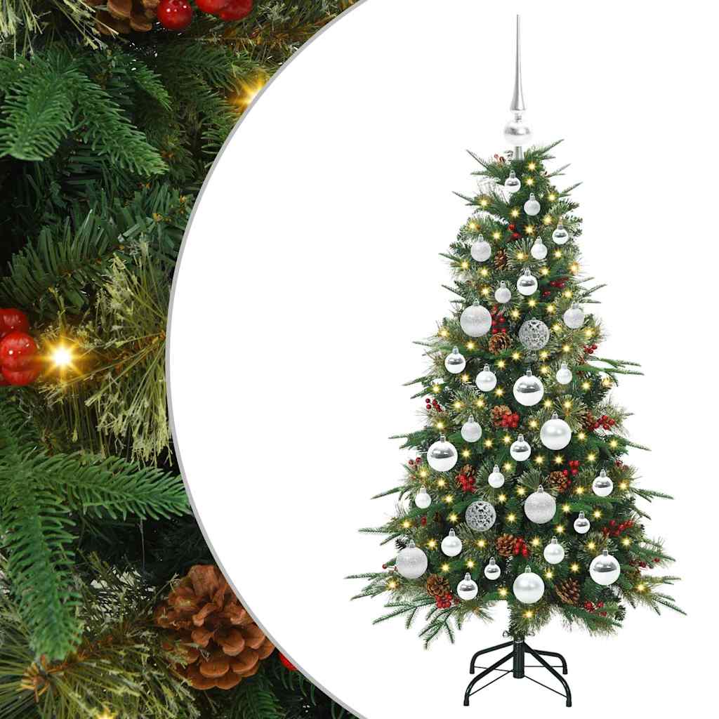 vidaXL Artificial Hinged Christmas Tree Green 120 cm PE and PVC - 51123