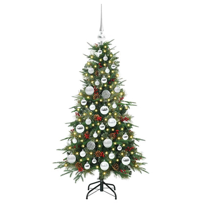 vidaXL Artificial Hinged Christmas Tree Green 120 cm PE and PVC - 51123