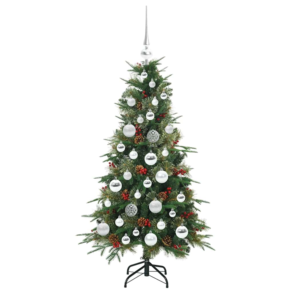 vidaXL Artificial Hinged Christmas Tree Green 120 cm PE and PVC - 51123
