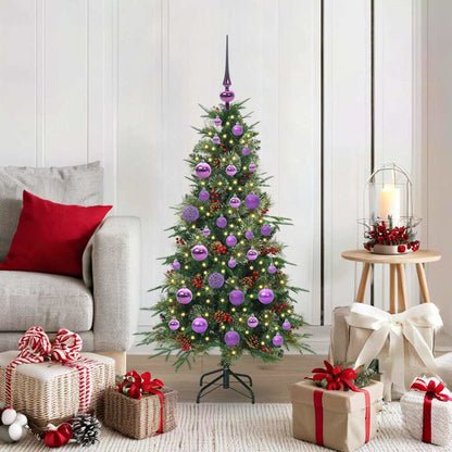 vidaXL Artificial Hinged Christmas Tree Green 120 cm PE and PVC - 51132