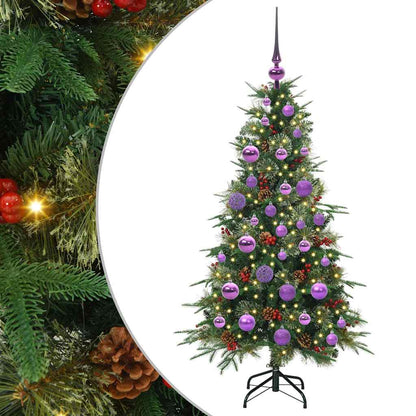 vidaXL Artificial Hinged Christmas Tree Green 120 cm PE and PVC - 51132